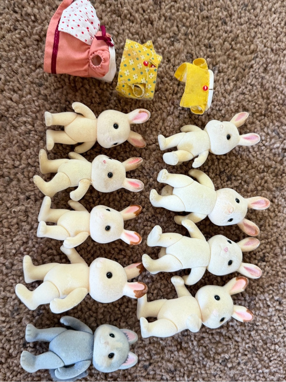 Calico critter bunny rabbit and wolf or fox
